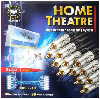 Cablu Audio Video 6 x RCA - 6 X RCA , 3M 