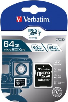 Card de memorie MICRO-SDXC UHS-3 64GB V30 PRO, CLASS 10