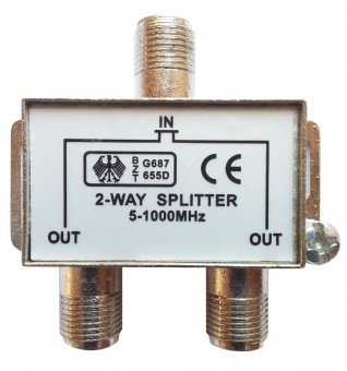Distribuitor semnal TV 2 cai, 5-1000 Mhz