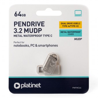Memorie USB dual drive USB 3.2 si Type C, 64GB
