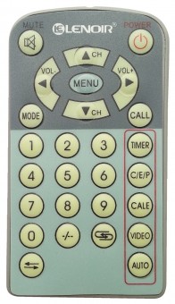 Telecomanda compatibila pentru televizor portabil LENOIR TVC