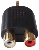 Adaptor audio Jack 3.5mm - 2 x RCA