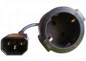 Cablu de alimentare adaptor C14 male to Schuko female