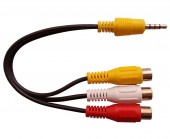 Cablu Jack 3.5mm 4 inele - 3 x RCA mama