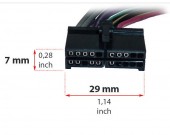 Conector ISO 20 pini, pentru MP3 Player Auto AEG, Prology