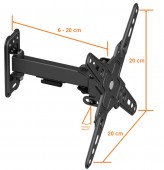 Suport metalic LCD/LED TV cu brat mobil si inclinare verticala