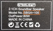 Telecomanda pentru SoundBar STARLIGHT SBSA+105