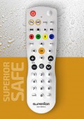 Telecomanda Superior Safe ce poate fi curatata si dezinfectata.